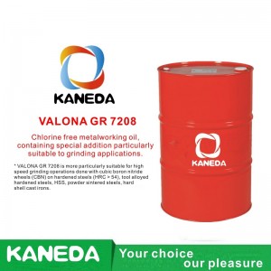 KANEDA VALONA GR 7208 Металообработващо масло без хлор, съдържащо специално допълнение, особено подходящо за шлайфане.