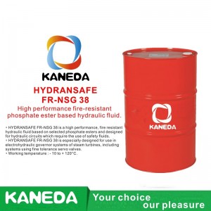 KANEDA HYDRANSAFE FR-NSG 38 Хидравлична течност на основата на огнеустойчив фосфатен естер.