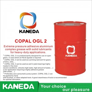 KANEDA COPAL OGL 2 Алуминиева сложна грес с изключително налягане с твърди смазочни материали за тежки приложения.